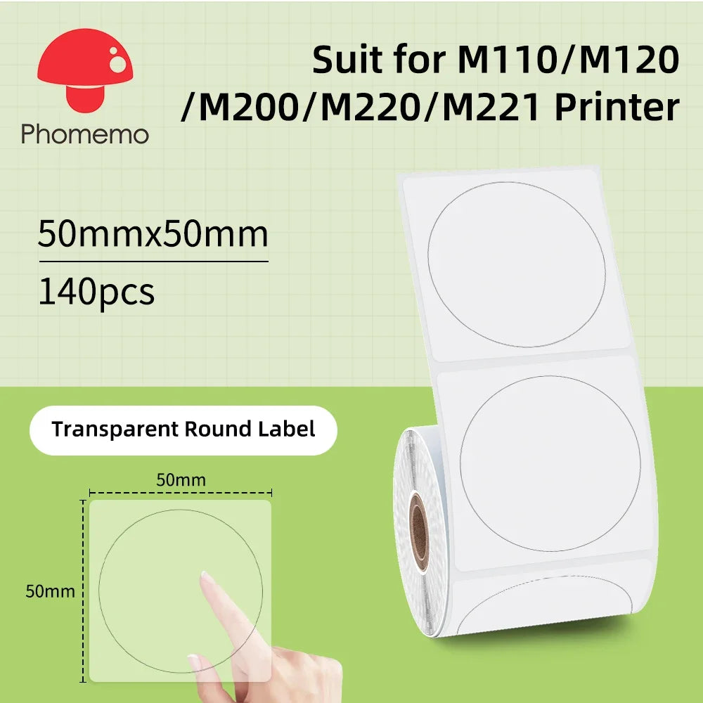 Wasserdichte Etiktten für Phomemo M110 Label Maker – Mini Etikettendrucker Bluetooth (nur Etiktten)