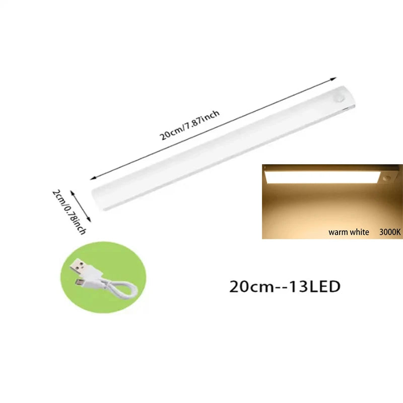LED Sensor Licht – wiederaufladbar, dimmbar, mit Bewegungssensor