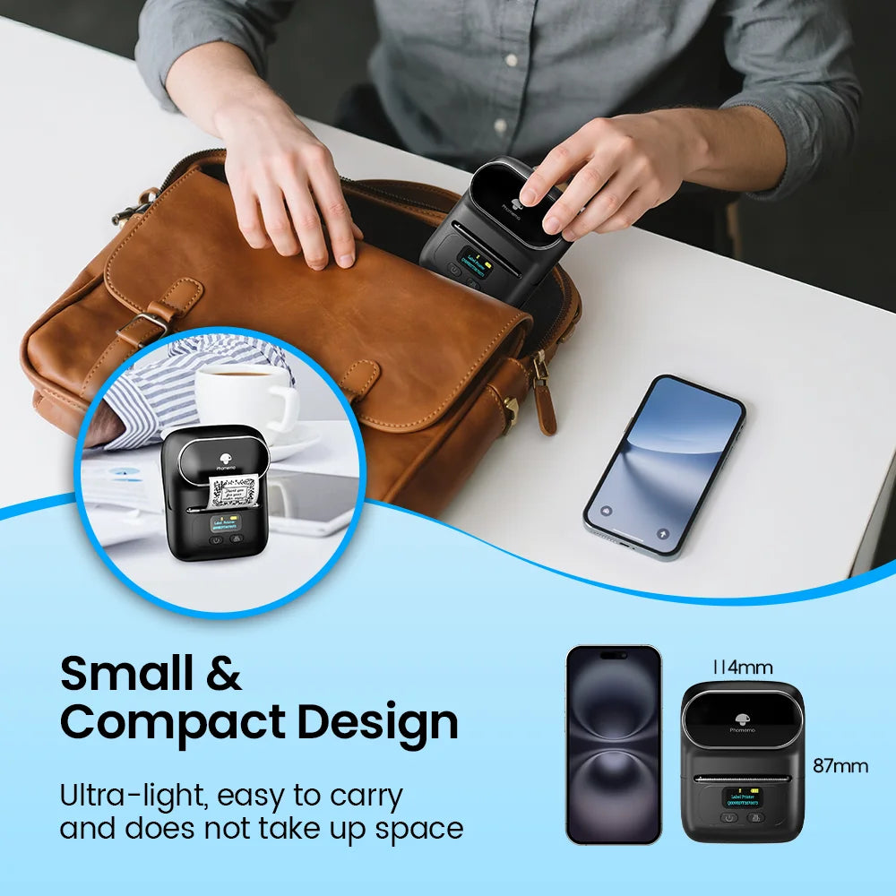 Phomemo M110 Label Maker – Mini Etikettendrucker Bluetooth