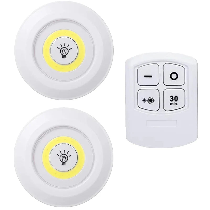 LED Unterbauleuchte mit Fernbedienung – batteriebetrieben, dimmbar, für Schrank & Küche
