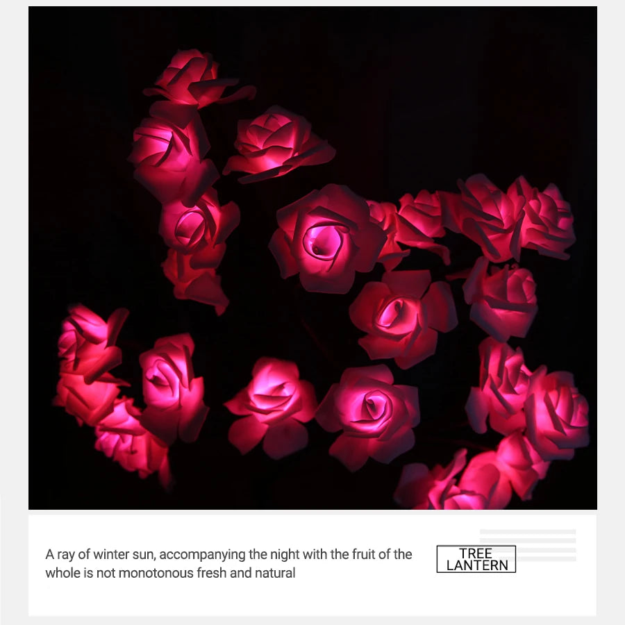 LED Rosen Lampe – USB Deko Licht für Schlafzimmer & Geschenk