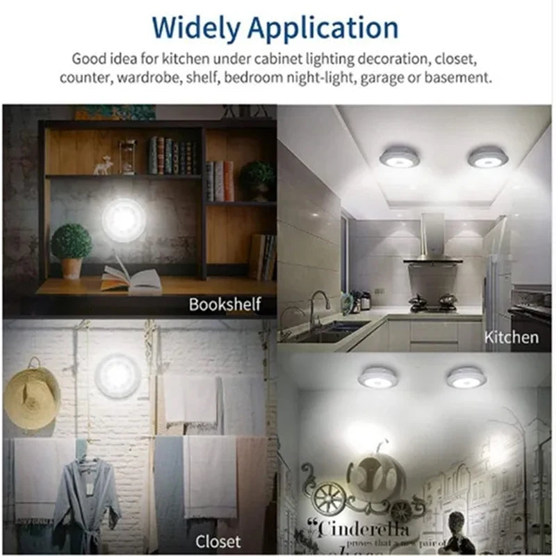 LED Unterbauleuchte mit Fernbedienung – batteriebetrieben, dimmbar, für Schrank & Küche