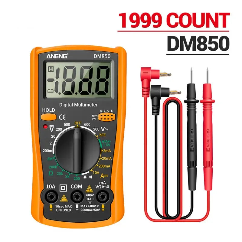DM850 Digital Multimeter – 1999 Count AC/DC
