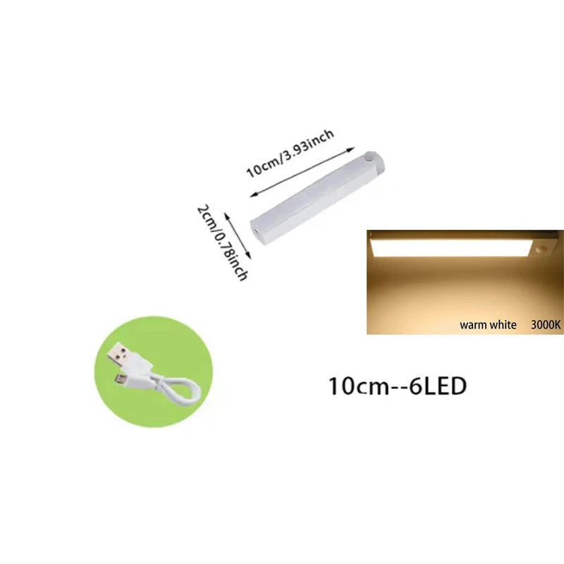 LED Sensor Licht – wiederaufladbar, dimmbar, mit Bewegungssensor