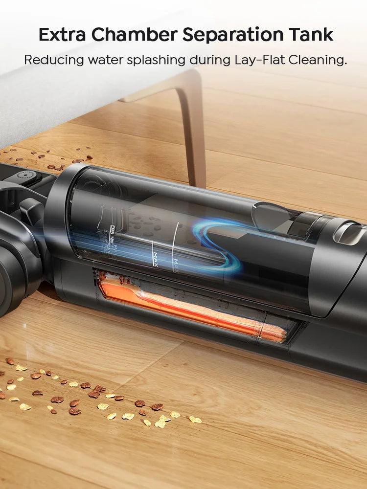 Laresar S7 Pro Nass-Trockensauger – Akku Wischsauger mit 19.000Pa, 80°C Selbstreinigung & 5-Min Trocknung