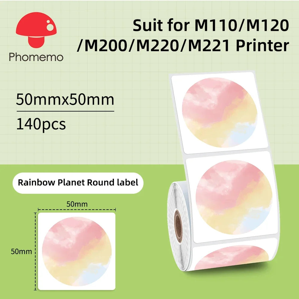Wasserdichte Etiktten für Phomemo M110 Label Maker – Mini Etikettendrucker Bluetooth (nur Etiktten)