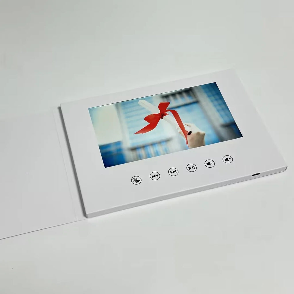 Video Grußkarte mit Display – 7 Zoll LCD, 4GB Speicher, personalisierbar