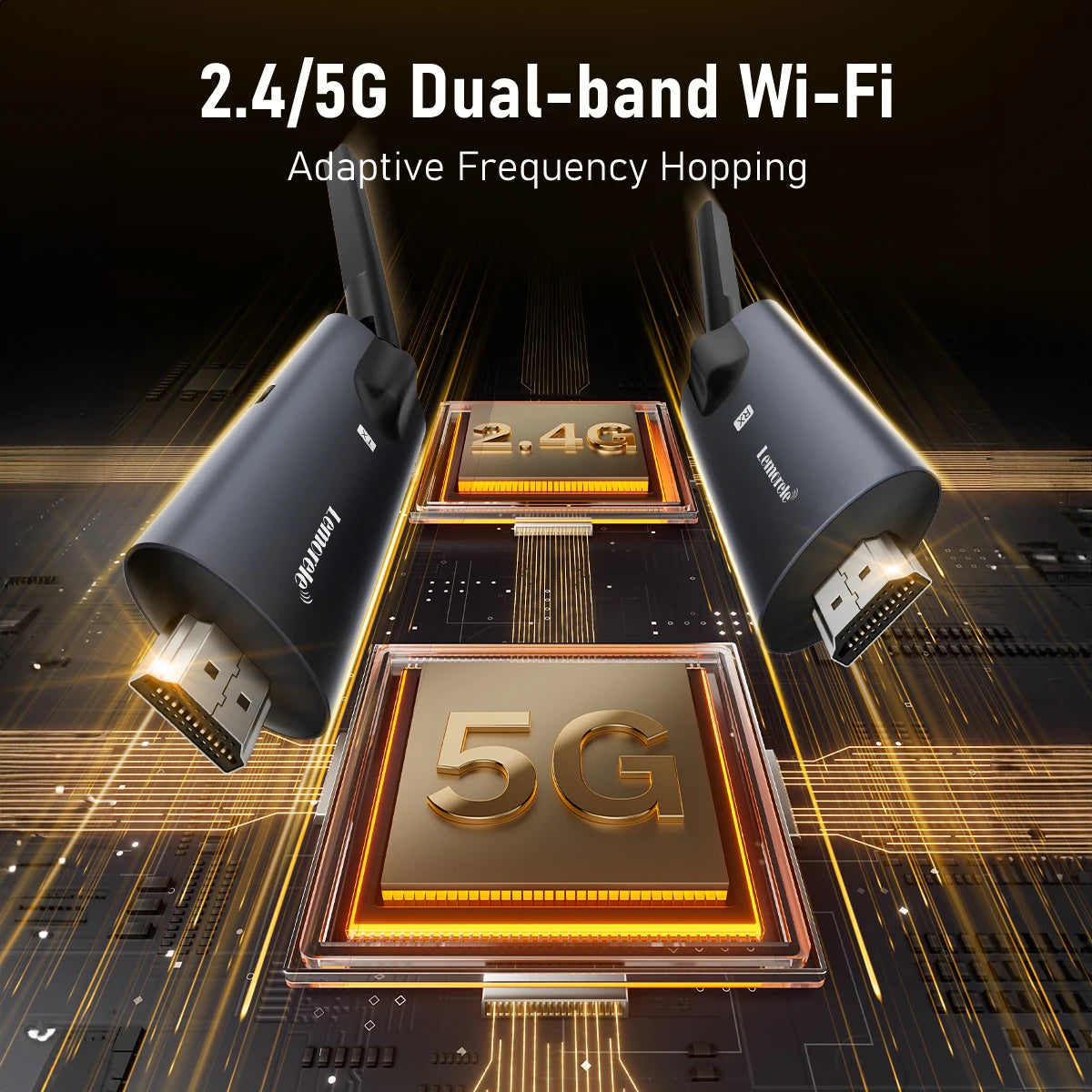 Lemorele Wireless HDMI Transmitter & Receiver – 200m Full HD, kabellose Bildübertragung