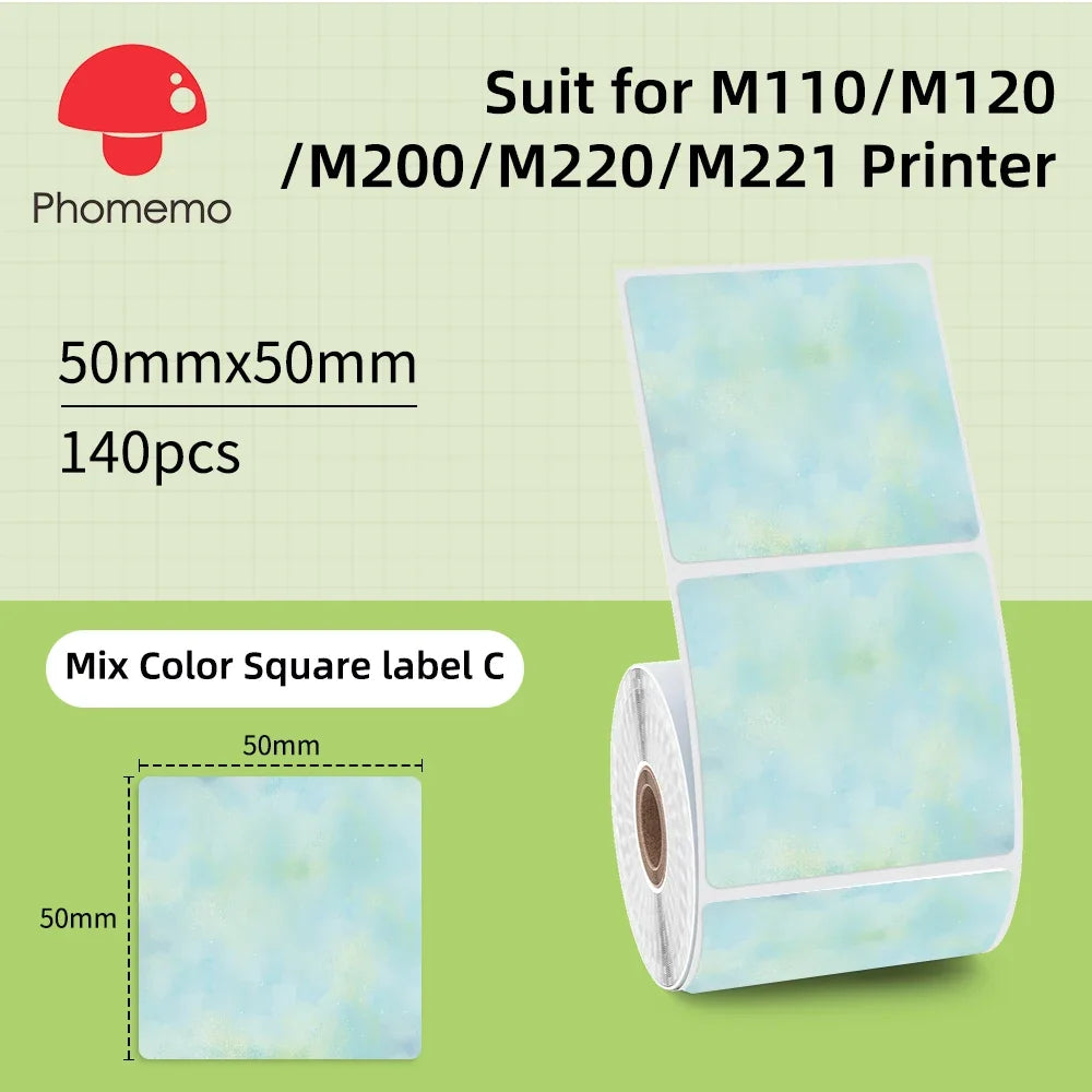 Wasserdichte Etiktten für Phomemo M110 Label Maker – Mini Etikettendrucker Bluetooth (nur Etiktten)
