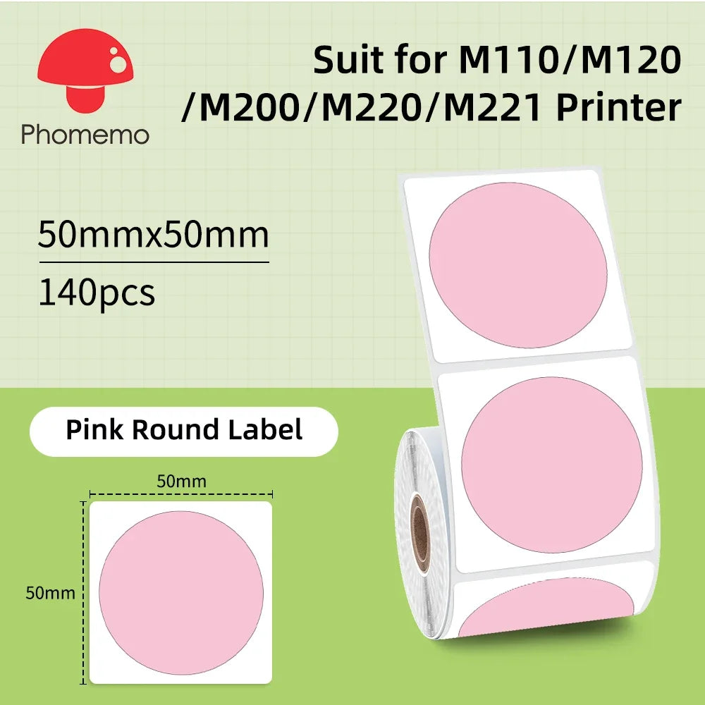 Wasserdichte Etiktten für Phomemo M110 Label Maker – Mini Etikettendrucker Bluetooth (nur Etiktten)