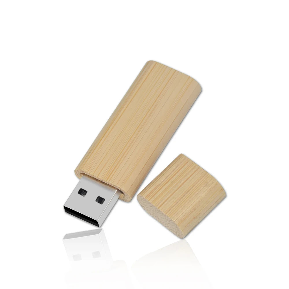 Holz USB Stick mit Box – 4GB–128GB, USB 2.0, Geschenk Speicherstick