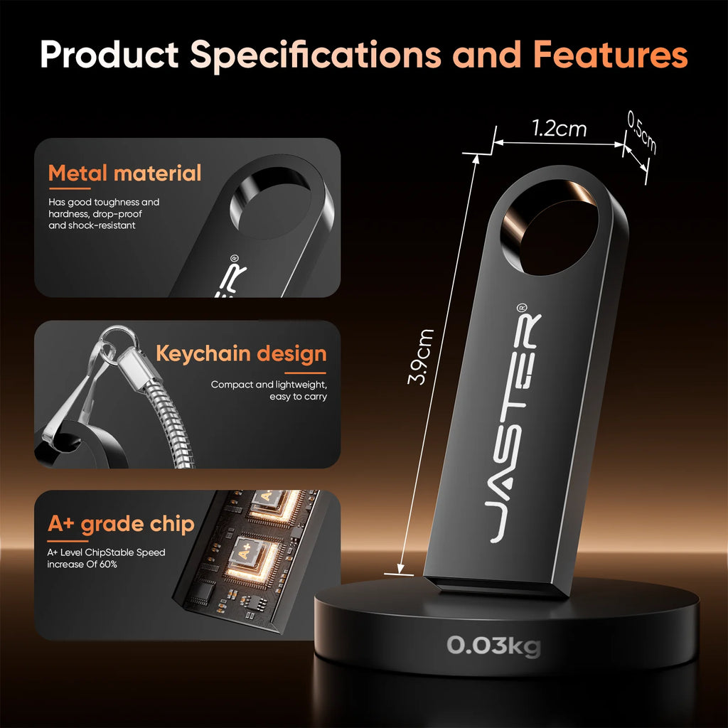 JASTER Metal USB 3.0, 4 GB - 128 GB