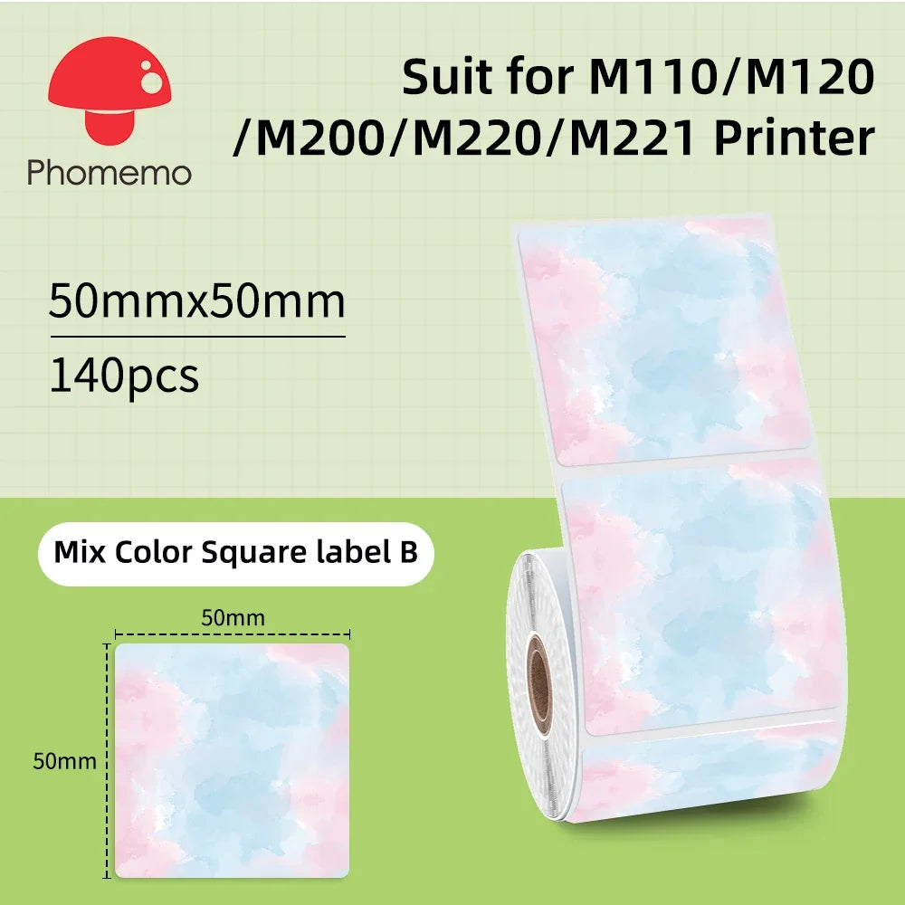 Wasserdichte Etiktten für Phomemo M110 Label Maker – Mini Etikettendrucker Bluetooth (nur Etiktten)