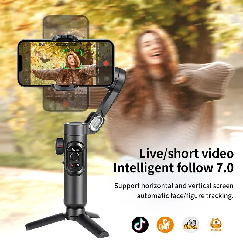 AOCHUAN SmartXE Gimbal – 3-Achsen Smartphone Stabilizer mit AI Tracking