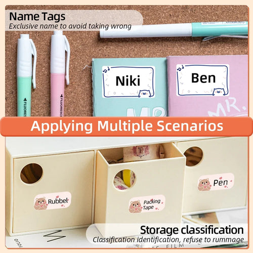 Wasserdichte Etiktten für Phomemo M110 Label Maker – Mini Etikettendrucker Bluetooth (nur Etiktten)