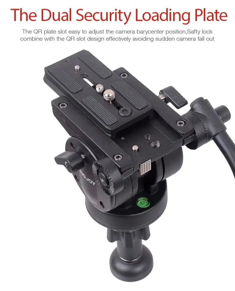 KINGJOY VT-2500/VT-2500L Stativ – Aluminium Kamera Stativ 155–181cm, 10kg Traglast