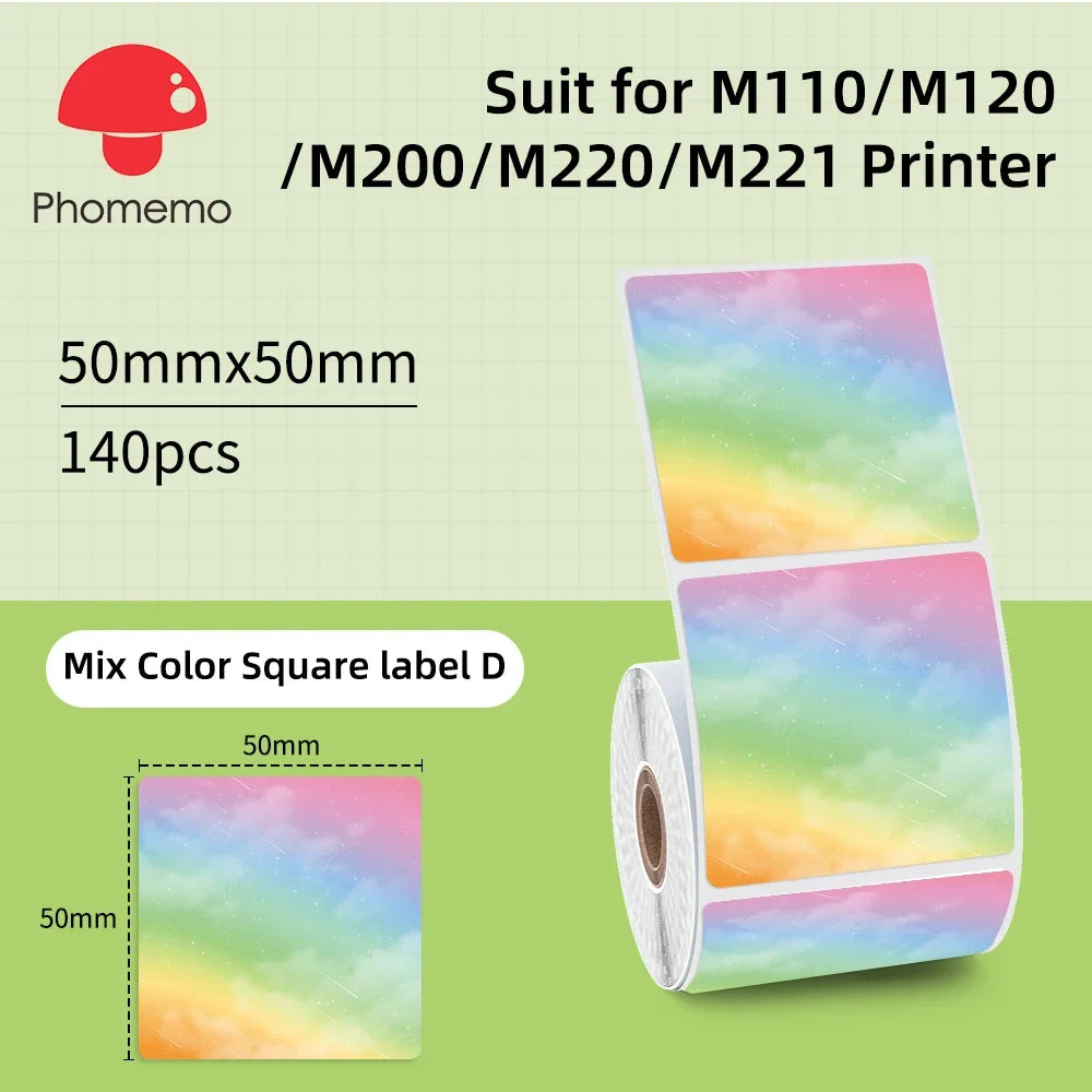 Wasserdichte Etiktten für Phomemo M110 Label Maker – Mini Etikettendrucker Bluetooth (nur Etiktten)