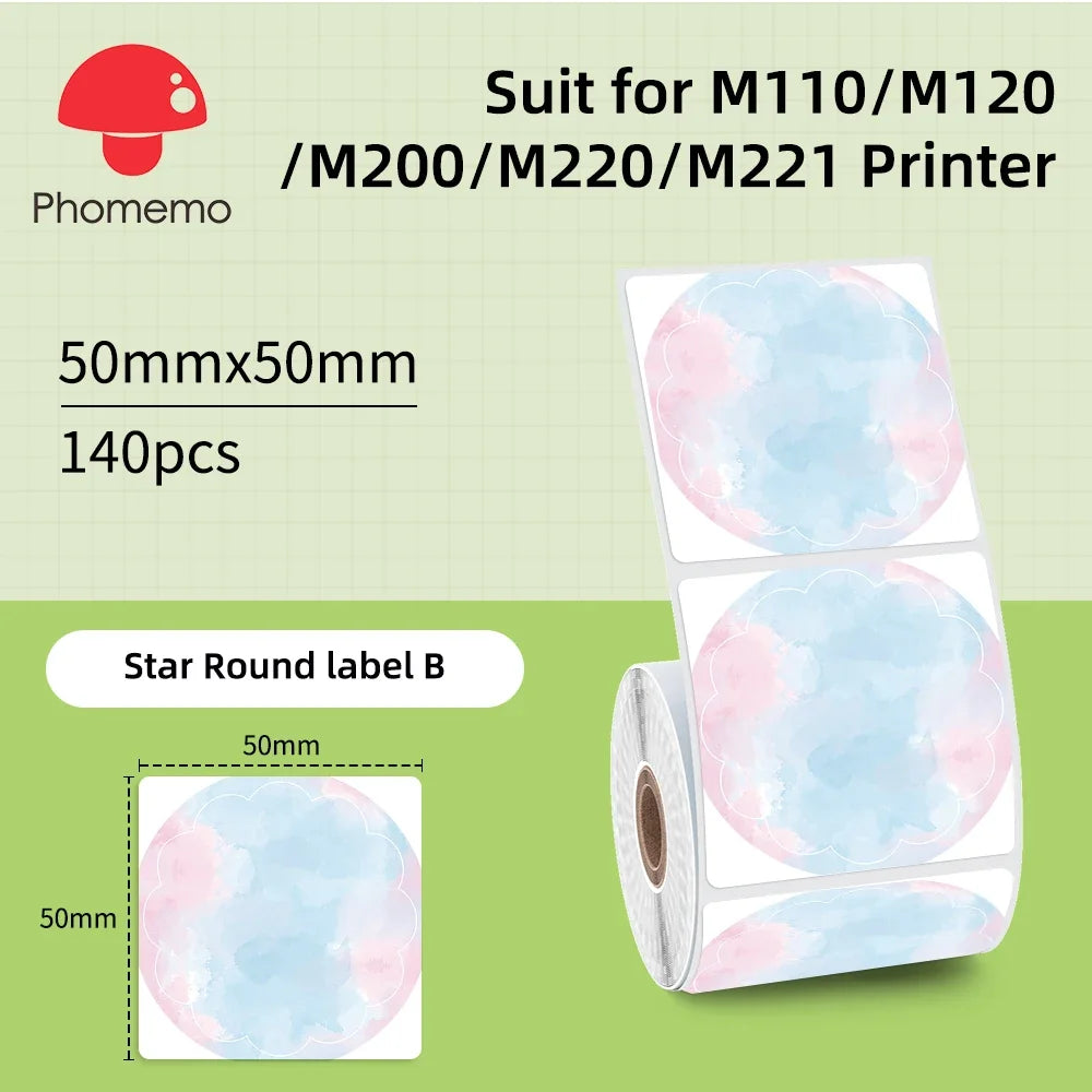 Wasserdichte Etiktten für Phomemo M110 Label Maker – Mini Etikettendrucker Bluetooth (nur Etiktten)