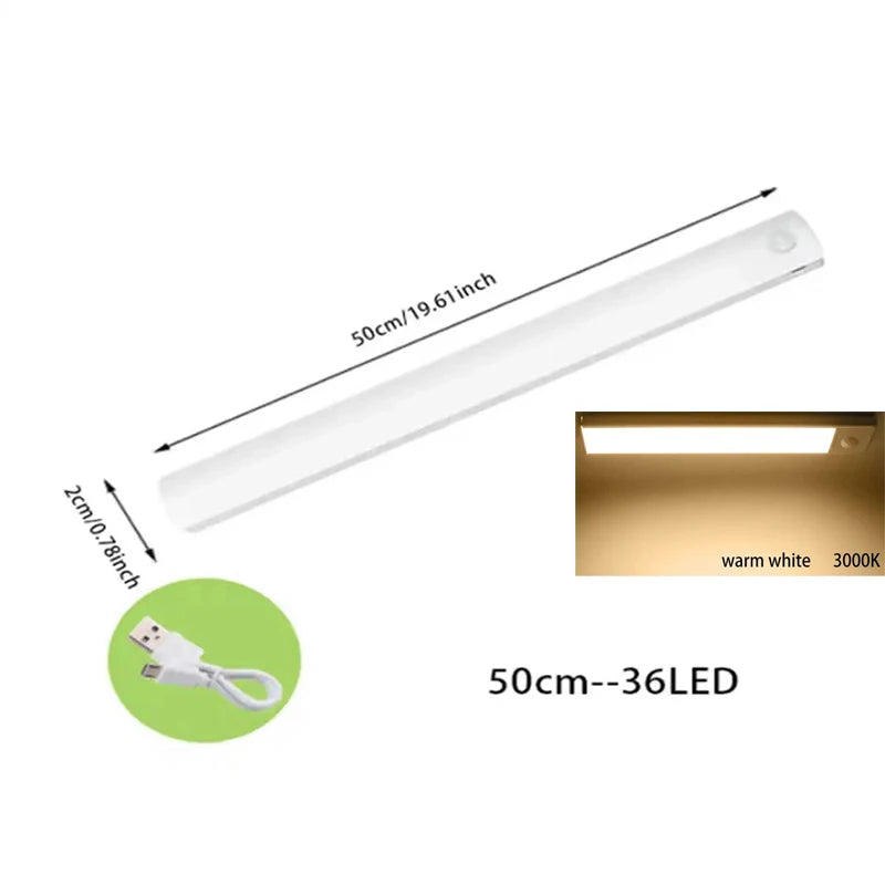 LED Sensor Licht – wiederaufladbar, dimmbar, mit Bewegungssensor