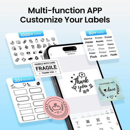 Phomemo M110 Label Maker – Mini Etikettendrucker Bluetooth