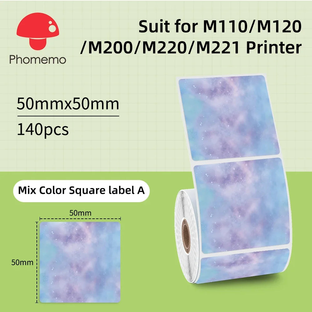 Wasserdichte Etiktten für Phomemo M110 Label Maker – Mini Etikettendrucker Bluetooth (nur Etiktten)