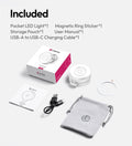 Ulanzi LM23 LED Selfie Ring Light – LED Clip Ringlicht mit Ständer