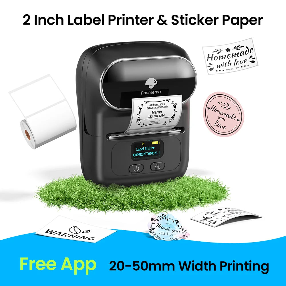 Phomemo M110 Label Maker – Mini Etikettendrucker Bluetooth