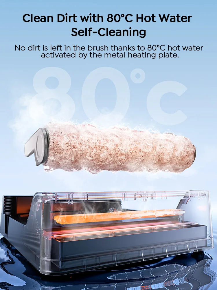 Laresar S7 Pro Nass-Trockensauger – Akku Wischsauger mit 19.000Pa, 80°C Selbstreinigung & 5-Min Trocknung