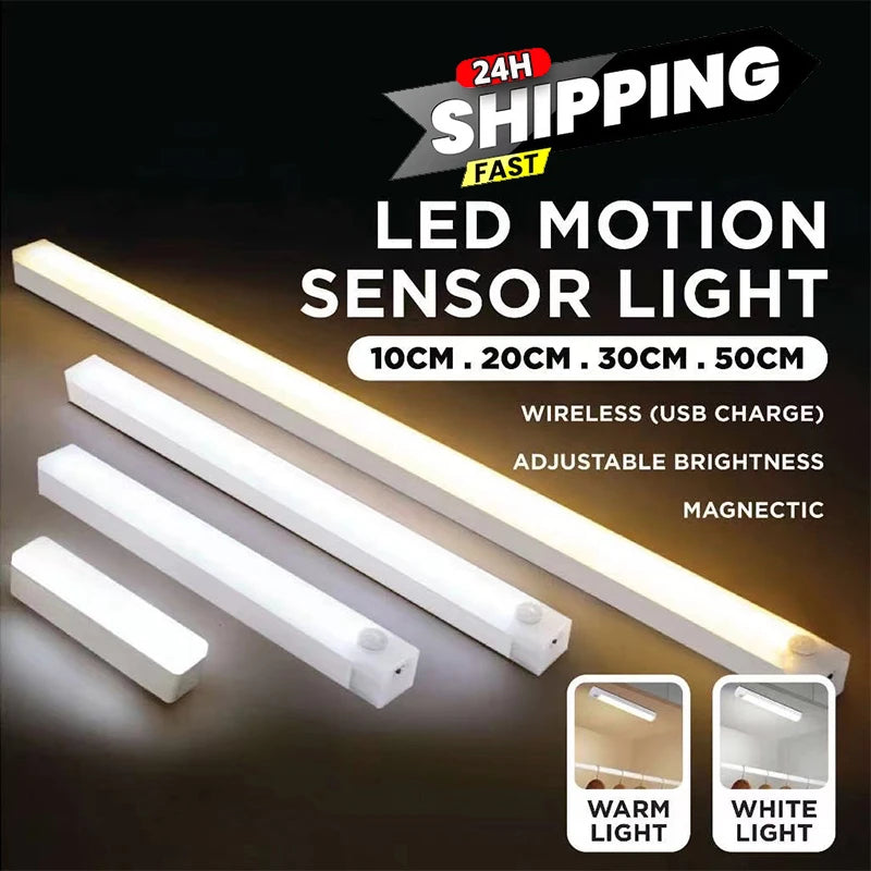 LED Sensor Licht – wiederaufladbar, dimmbar, mit Bewegungssensor