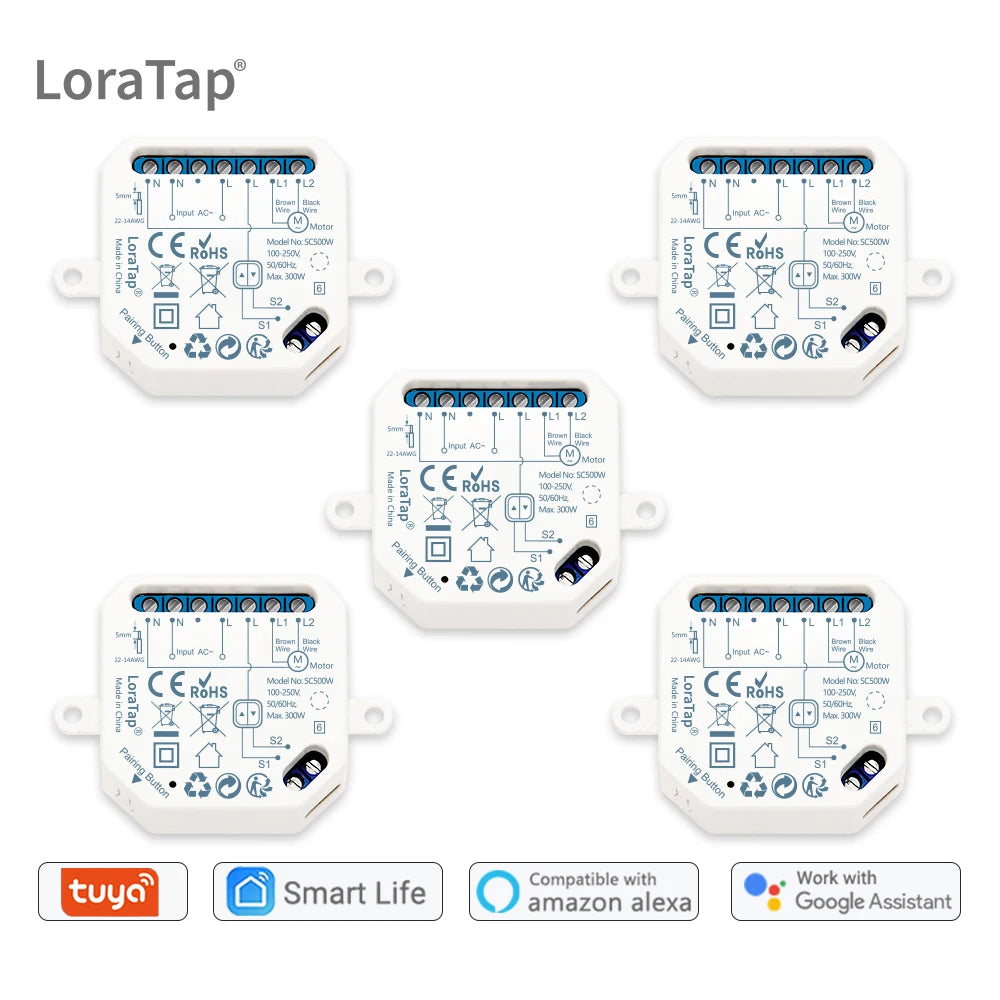 LoraTap WiFi Smart Rolladen Schalter Modul – WLAN Steuerung für Rollläden & Jalousien, App & Sprachsteuerung