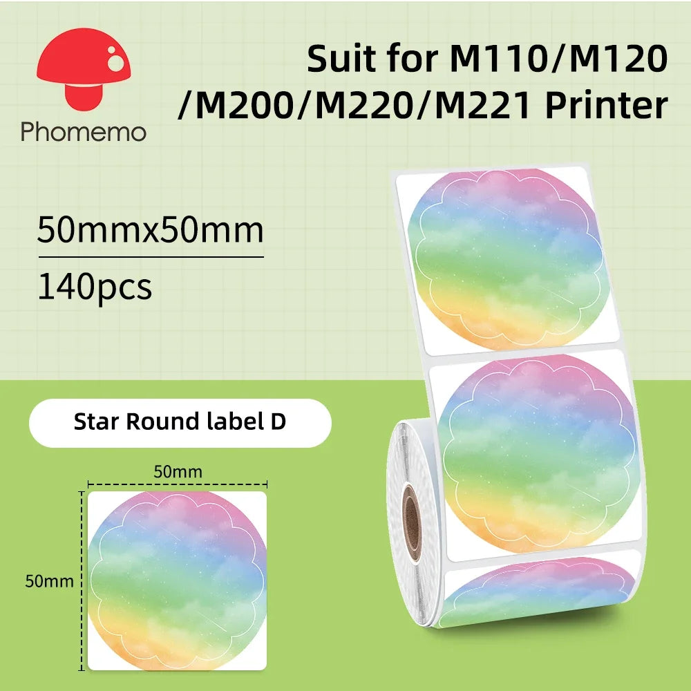 Wasserdichte Etiktten für Phomemo M110 Label Maker – Mini Etikettendrucker Bluetooth (nur Etiktten)